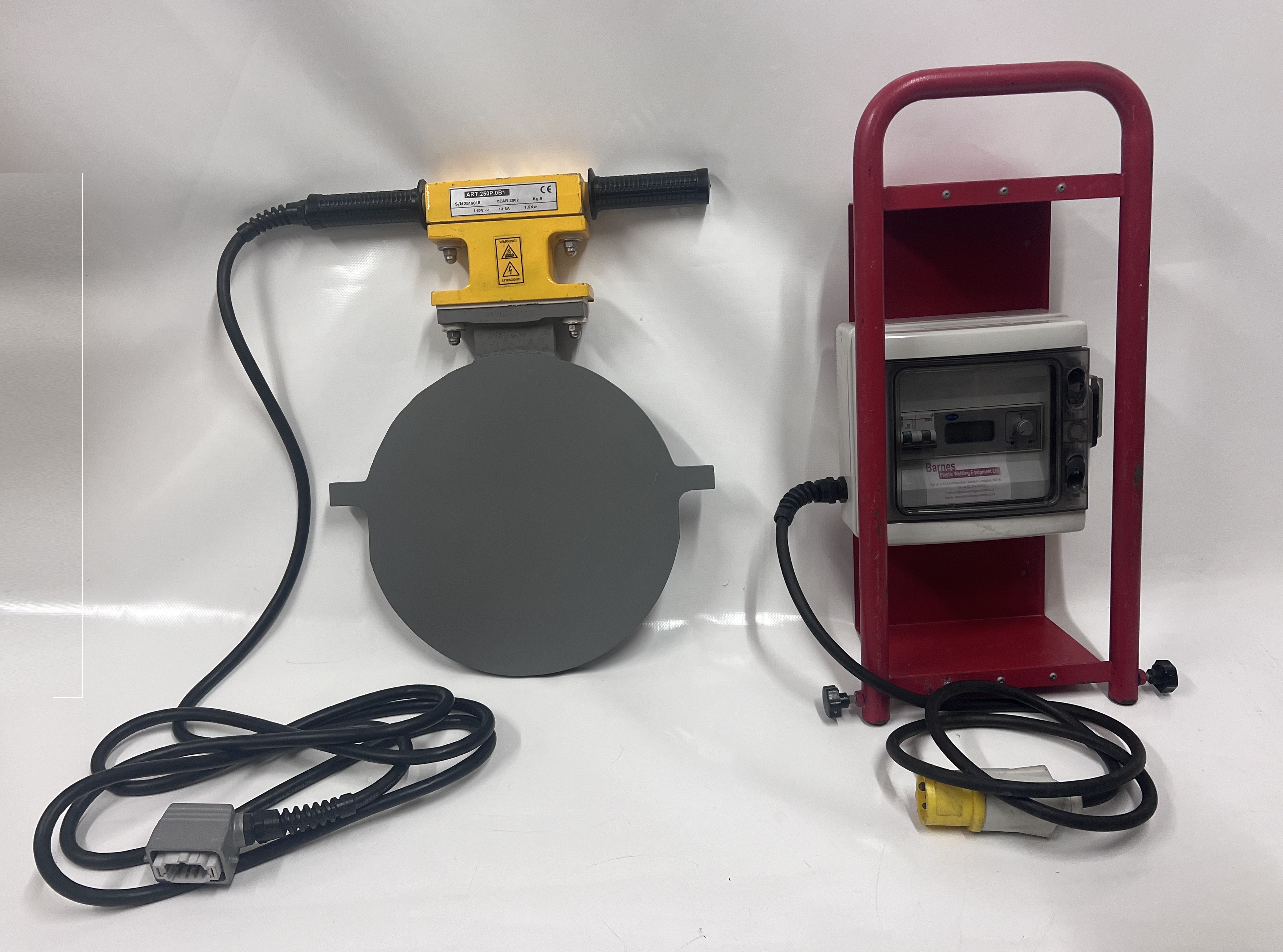 Butt Fusion Heating Plate/Element - c/w Electronic Controls 250mm 110v